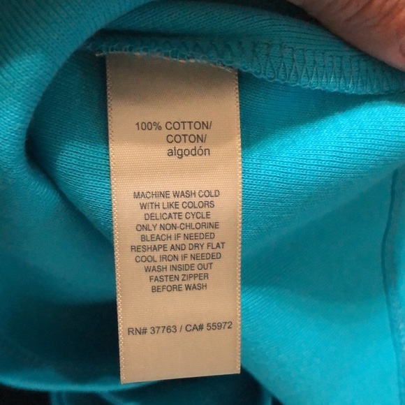 Ladies Rafaella Blue Top - Picture 9 of 9